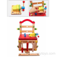 Wooden 100 stool screw nut aircraft puzzle toy